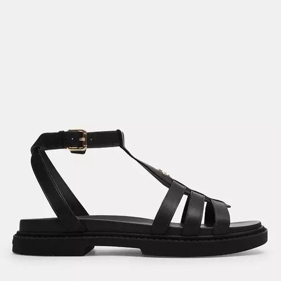 NWT Coach Franny Sandal black Cr866 us6. 5 - Picture 6 of 10
